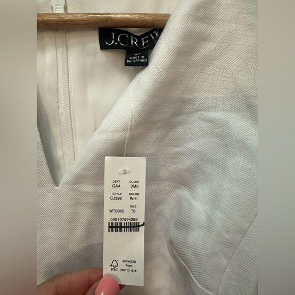 NWT! J.Crew Tall Executive dress in stretch linen blend. Size 8 Tall. $228 - Picture 5 of 10